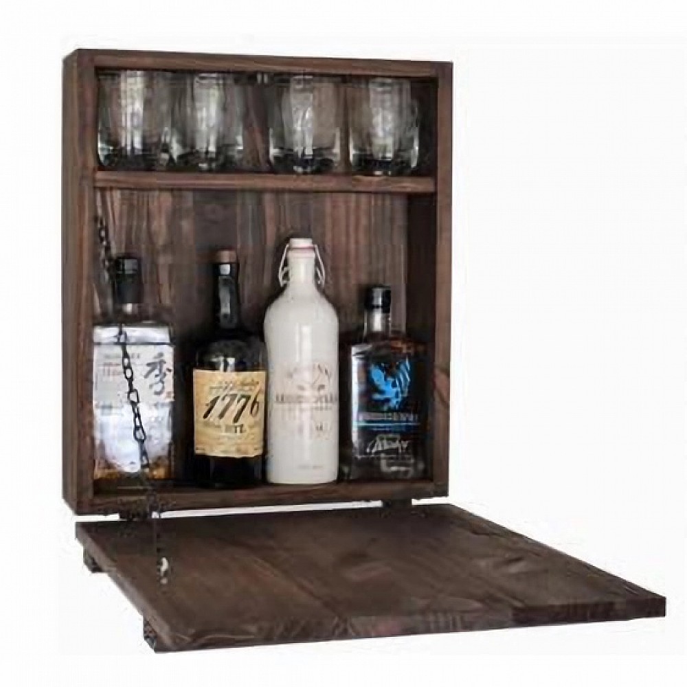 ArteLibre Mini Bar ArteLibre JESSICA Καρυδί Ξύλο 42x15x46cm - 14870214 - inde.gr ArteLibre Mini Bar ArteLibre JESSICA Καρυδί Ξύλο 42x15x46cm - 14870214 - inde.gr