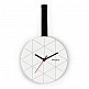 ArteLibre Ρολόι Τοίχου ArteLibre MINUET Λευκό/Μαύρο Ξύλο/Ύφασμα 23x23x2cm - 14570342 - inde.gr