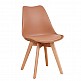 ArteLibre Καρέκλα GROUGH Cappuccino PP/PU/Ξύλο 49x56x83cm - inde.gr