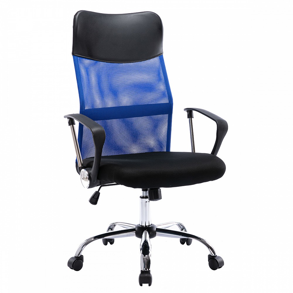 Καρέκλα Γραφείου AΓNΩ Μπλε PVC 58x60x105-115cm