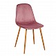 ArteLibre Καρέκλα AUDUBON Ροζ/Χρυσό Ύφασμα/Ξύλο 44x52x85cm - inde.gr