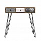 Κονσόλα LIDYA Καφέ Με Σχέδιο 90x35x91cm Κονσόλα LIDYA Καφέ Με Σχέδιο 90x35x91cm