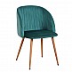 ArteLibre Καρέκλα KINGFISHER Πράσινο Ύφασμα/Μέταλλο 54x55x83cm - inde.gr