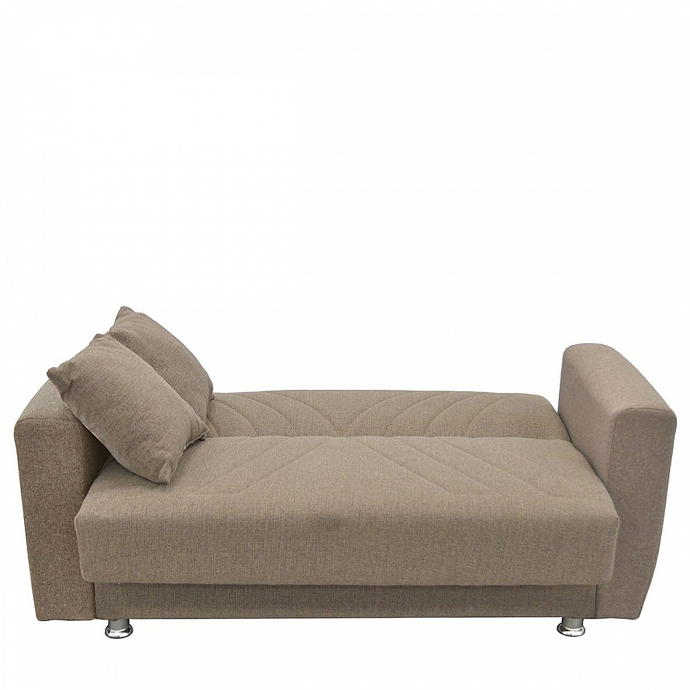 Καναπές Κρεβάτι Διθέσιος JUAN Καφέ 151x82x80cm