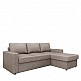 Καναπές Κρεβάτι Γωνιακός SOFIA Taupe 220x155x81cm