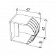 ArteLibre Τραπεζάκι Σαλονιού CASE Καρυδί/Χρώμιο 94x60x42cm - inde.gr