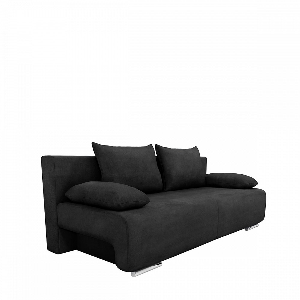 Καναπές Κρεβάτι Τριθέσιος GEORGIA Σκούρο Γκρι 194x93x72cm