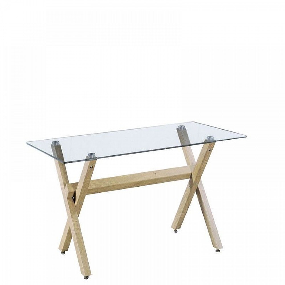 Τραπέζι BEE Διάφανο Γυαλί 140x80x75cm