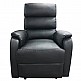 ArteLibre Πολυθρόνα Relax Με Μασάζ ΗΑΝΑ Μαύρο PU 77x90x99cm - inde.gr