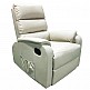 ArteLibre Πολυθρόνα Relax Με Μασάζ ΗΑΝΑ Μπεζ PU 77x90x99cm - inde.gr