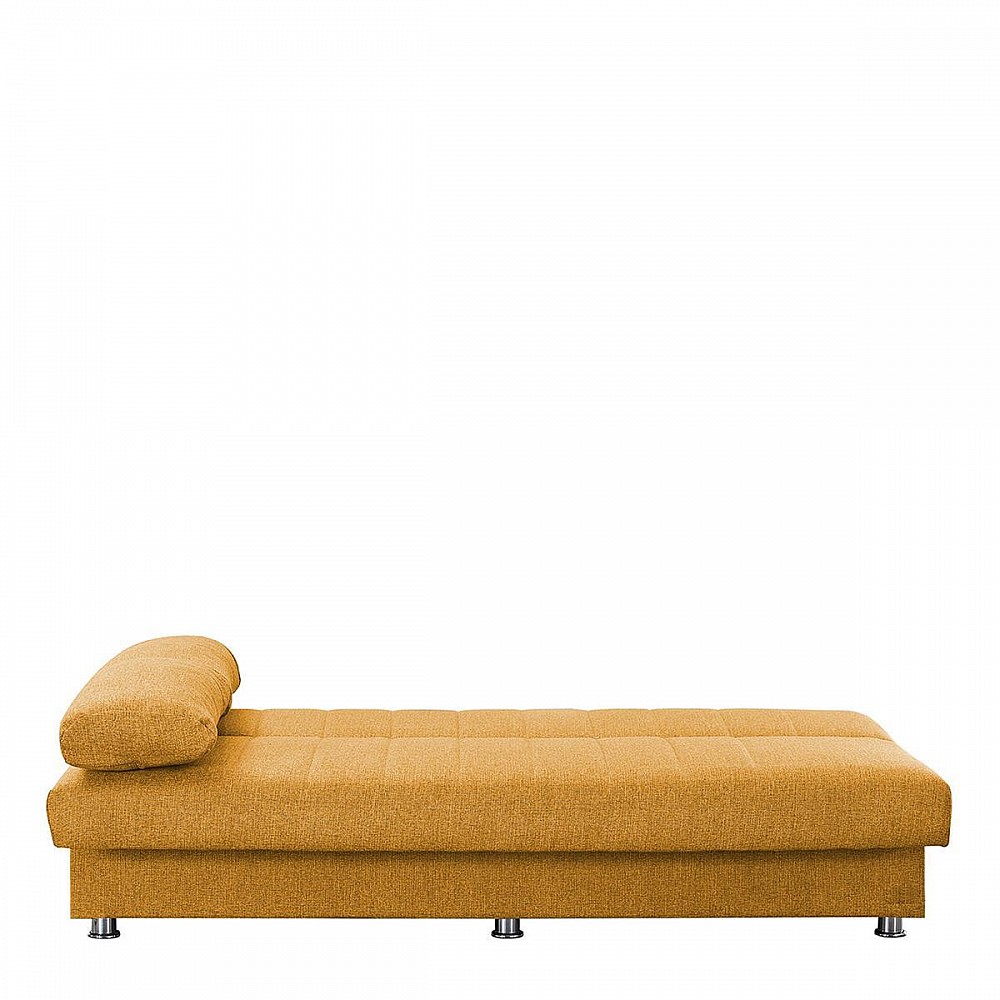ArteLibre Καναπές Κρεβάτι Τριθέσιος LAURA Μουσταρδί 190x75x80cm - inde.gr