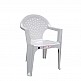 ArteLibre Καρέκλα Κήπου Λευκό Πλαστικό 56x55x79cm - inde.gr