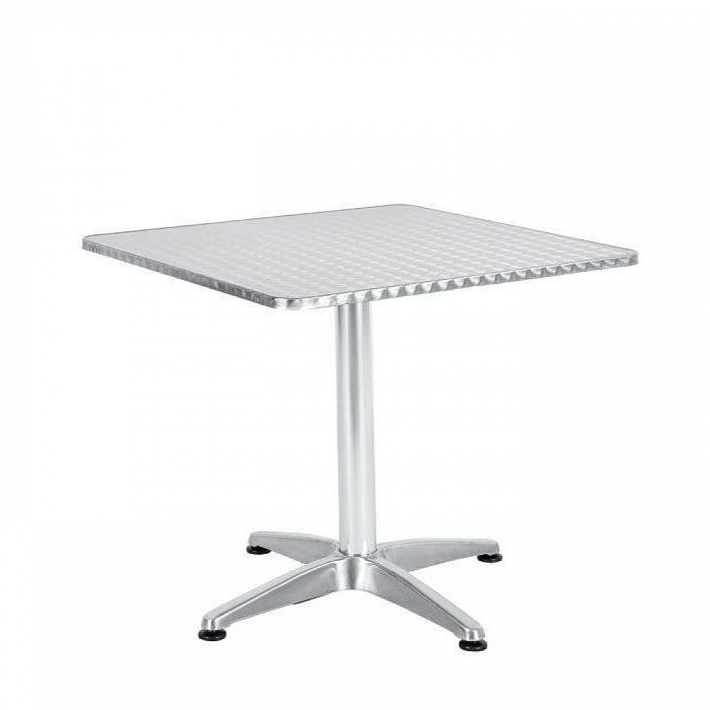 Τραπέζι Αλουμινίου Callisto Ασημί 70x70x70cm Τραπέζι Αλουμινίου Callisto Ασημί 70x70x70cm