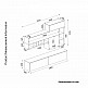 ArteLibre Σύνθετο FLORIDA Γκρι/Λαδί Μοριοσανίδα 240x42x180cm - inde.gr