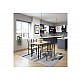 ArteLibre Τραπέζι Σετ (4+1) ArteLibre BLUE DAWN Sonoma 120x68x75cm - 14370001 - inde.gr ArteLibre Τραπέζι Σετ (4+1) ArteLibre BLUE DAWN Sonoma 120x68x75cm - 14370001 - inde.gr