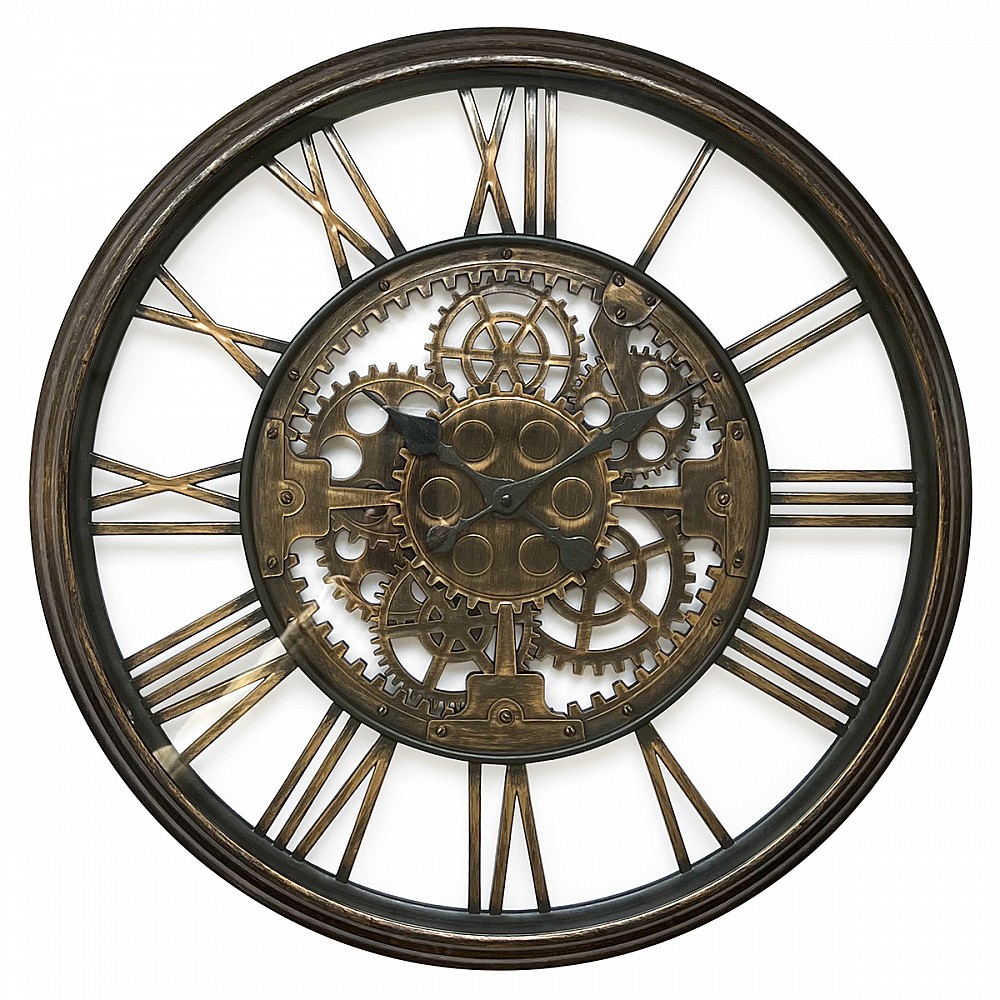 ArteLibre Ρολόι Τοίχου Χρυσό Πλαστικό Φ61x5.2cm - inde.gr