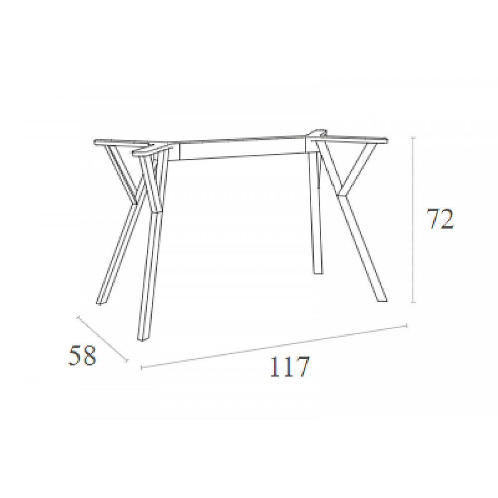 MAX ΒΑΣΗ BLACK MEDIUM 117X58X72εκ. ΠΟΛ/ΝΙΟΥ