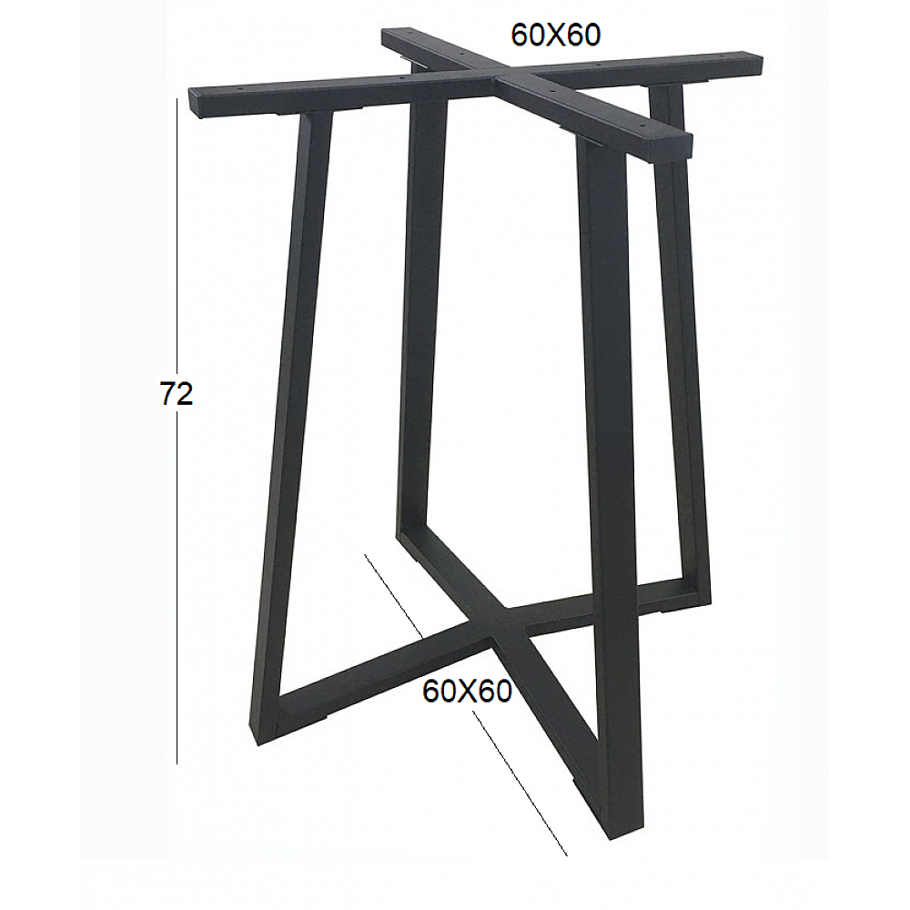 BISTRO 60X60X72εκ. ΒΑΣΗ ΜΕΤΑΛΛΙΚΗ ΜΕ ΡΕΓ/ΡΟΥΣ