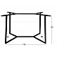 BISTRO ΜΕΣΑΙΟΥ ΥΨΟΥΣ 110X60X93εκ. ΒΑΣΗ ΜΕΤΑΛΛΙΚΗ ΜΕ ΡΕΓ/ΡΟΥΣ