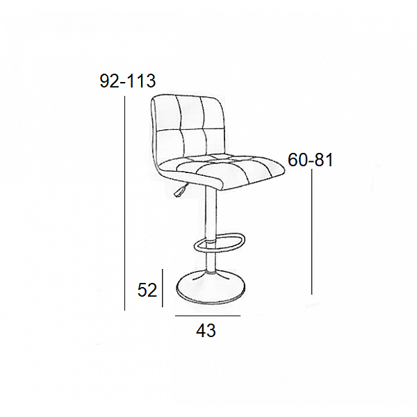 BAR40 GREY PU(Σ2)ΣKAMΠO ΜΕ ΑΜΟΡΤΙΣΕΡ