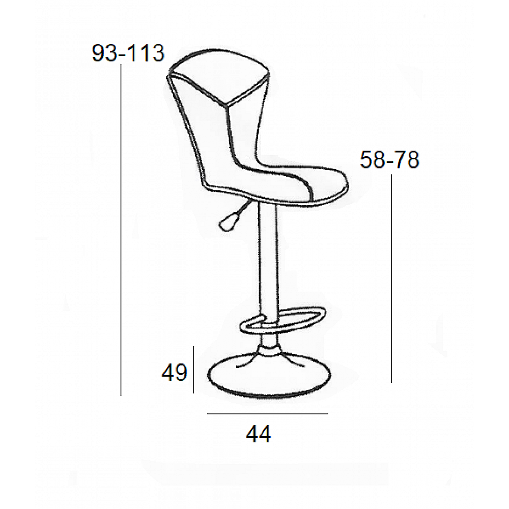 BAR56 ΜΑΥΡΟ PVC(Σ2)ΣΚΑΜΠΟ ΜΕ ΑΜΟΡΤΙΣΕΡ