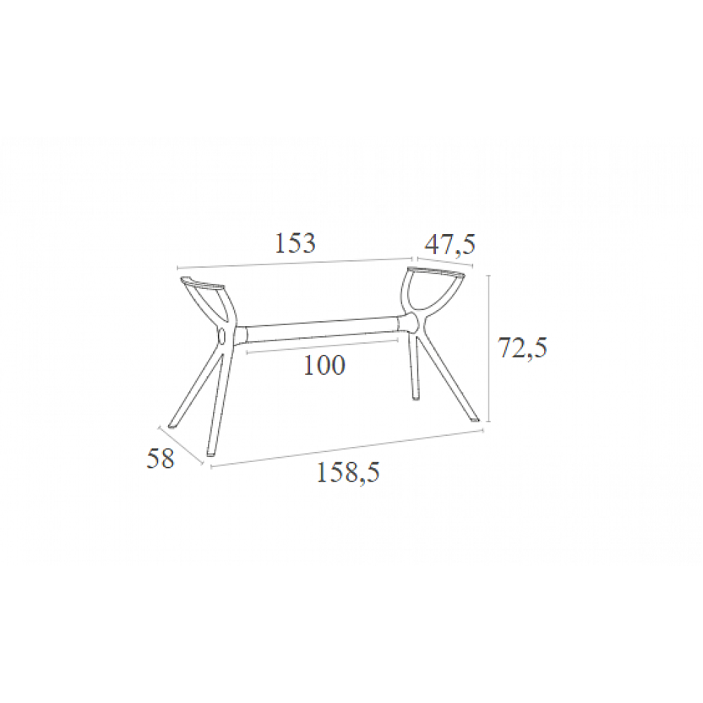 AIR ΒΑΣΗ TAUPE XL 158,5X58X72,5εκ.  ΠΟΛ/ΝΙΟΥ