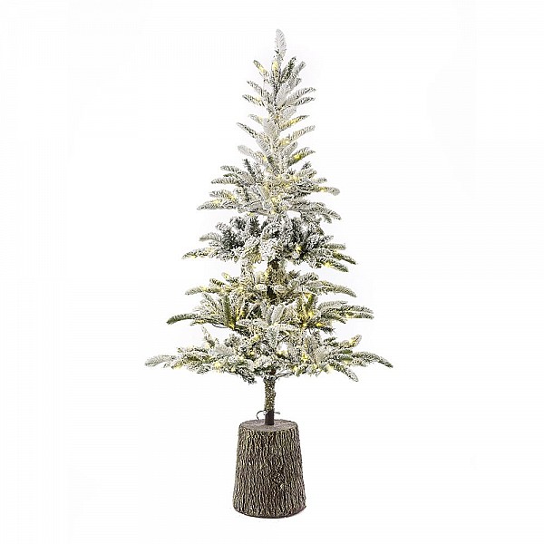 ΔΕΝΔΡΟ PRE-LIT PRINCESS PINE 210EK ME 200 ΛΕΥΚΑ LED ΣΕ FIBER GLASS RESIN ΒΑΣΗ