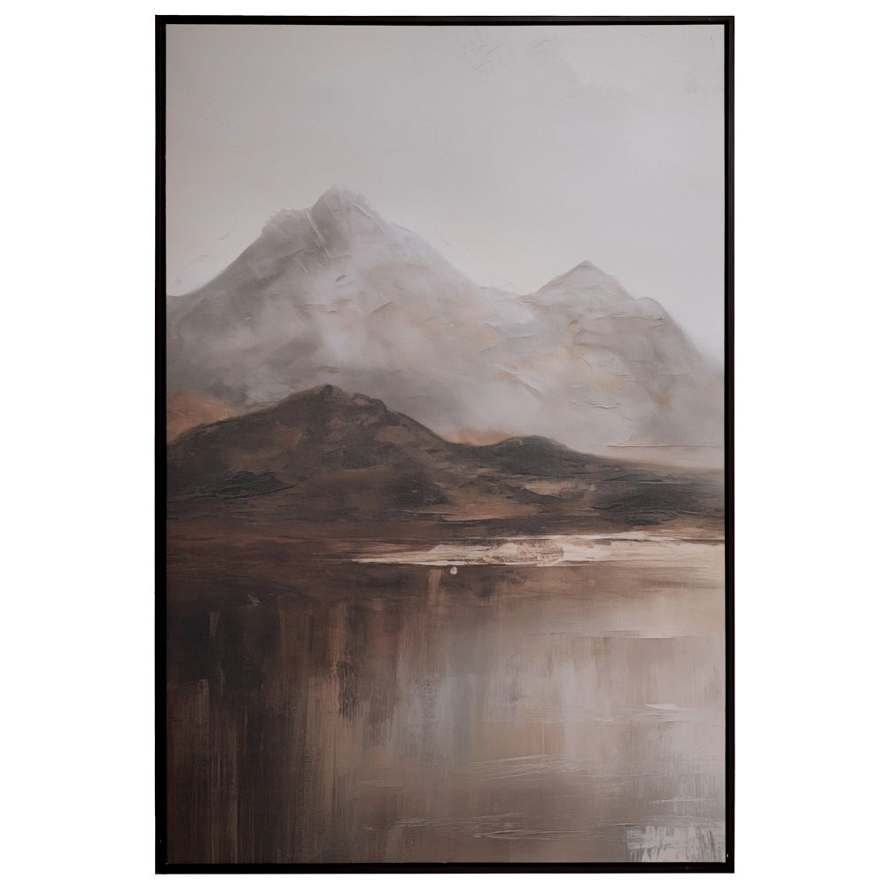 MOUNTAINS ΠΙΝΑΚΑΣ 83x123ΕΚ ME WENGE ΚΟΡΝΙΖΑ ΣΕ ΤΥΠΩΜΕΝΟ ΚΑΜΒΑ