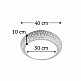 InLight Πλαφονιέρα οροφής λευκή από γύψο 3XE27 D:40cm (42155-B)