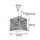 InLight Κρεμαστό φωτιστικό από ροζ plexiglass 1XE27 D:30cm (4339-Ροζ)