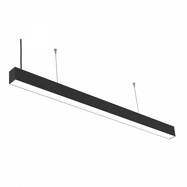 InLight Κρεμαστό φωτιστικό LED 40W 3000K από αλουμίνιο σε μαύρη απόχρωση D:120cm (6042-120-BL)