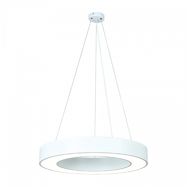 InLight Κρεμαστό φωτιστικό LED 70W από αλουμίνιο σε λευκή απόχρωση D:120cm (6171-120-WH)