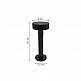 Inlight Rechargeable LED 2W 3CCT Touch Table Lamp Black D:22x9cm (3053-Black)