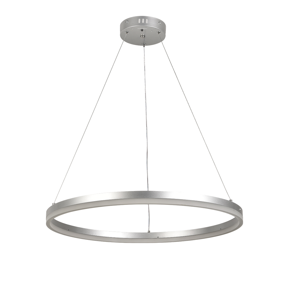 Inlight Κρεμαστό φωτιστικό LED 45W 3CCT (by switch on base) D:60cm (6095-C-Silver) Inlight Κρεμαστό φωτιστικό LED 45W 3CCT (by switch on base) D:60cm (6095-C-Silver)