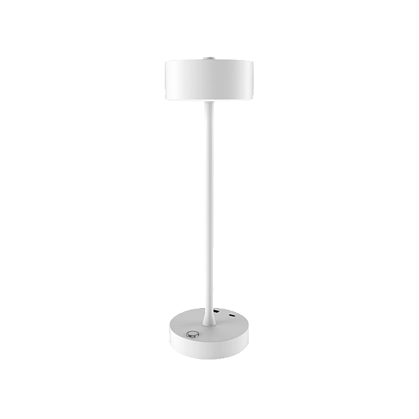 it-Lighting Crater Rechargeable LED 2W 3CCT Touch Table Lamp White D:38cmx11cm (80100120)