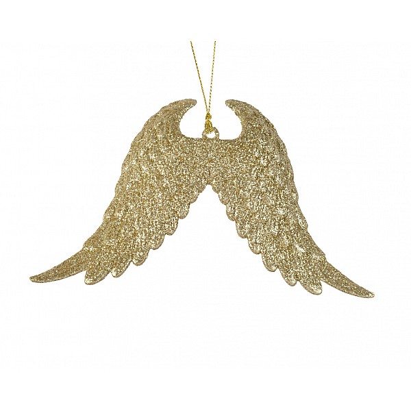 Φτερά Glitter Χρυσό H10.00cm Luxury