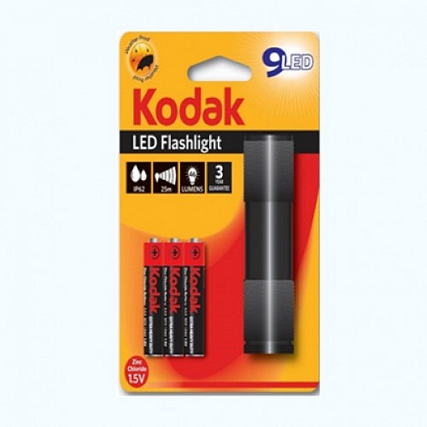 30412446 Kodak 9-LED flashlight black + 3 AAA EHD
