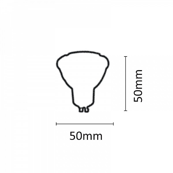 InLight GU10 LED 8watt 4000Κ Φυσικό Λευκό (7.10.08.10.2)