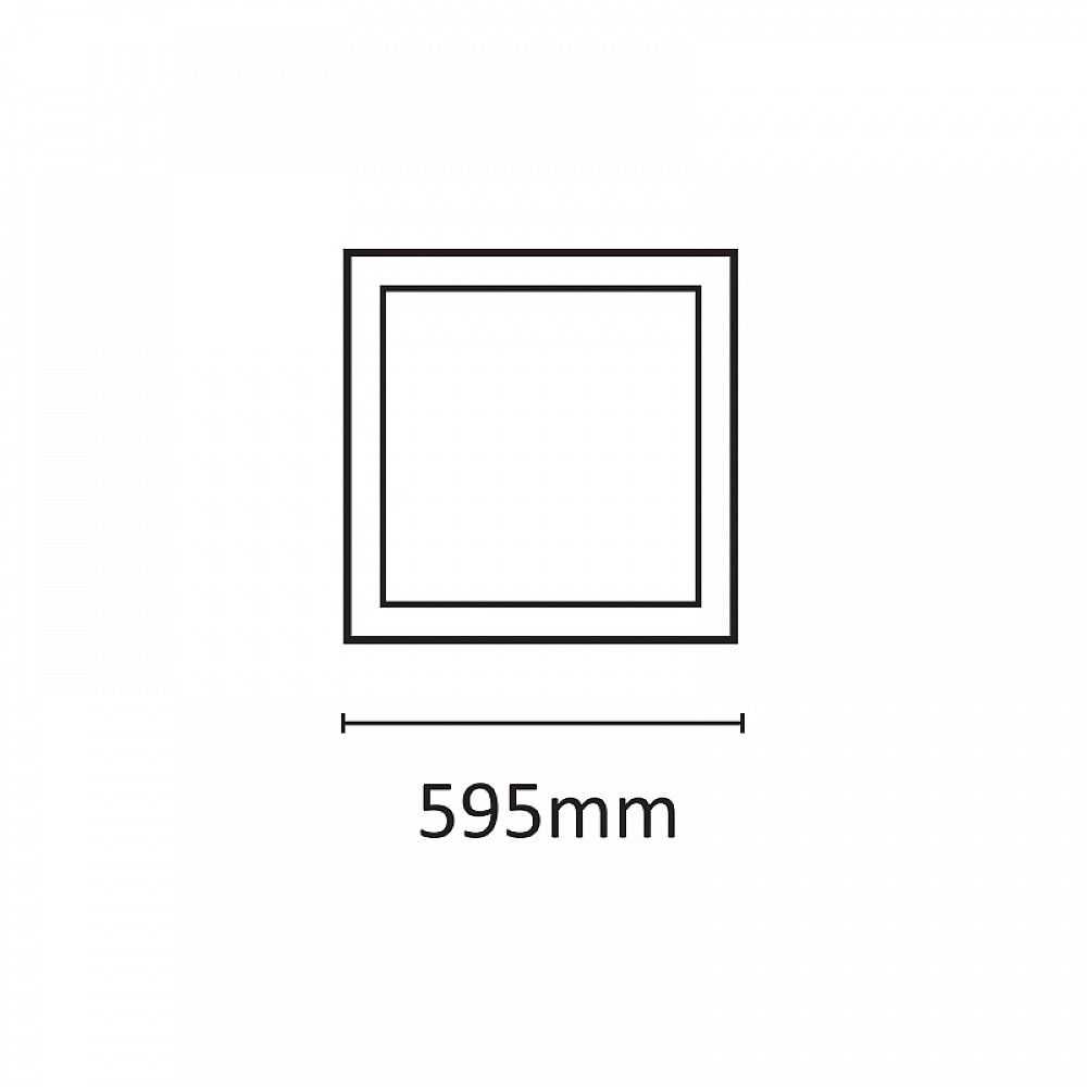 InLight LED Panel 48watt Τετράγωνο 6500Κ Ψυχρό Λευκό (2.48.01.3)