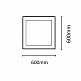 InLight Πλαίσιο Αλουμινίου για Τετράγωνο Led Panel (BAPAN002)