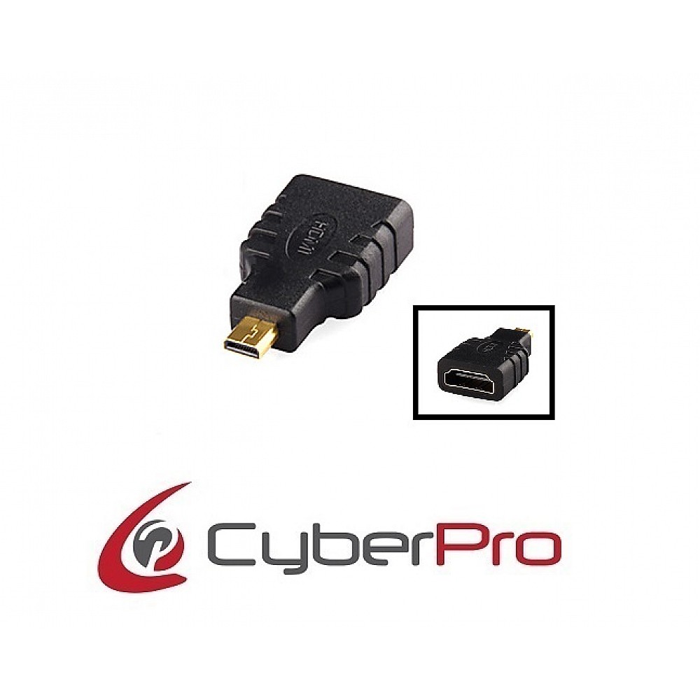 CYBERPRO CP-MCH10 Αντάπτορας micro HDMI male - HDMI v1.4 female