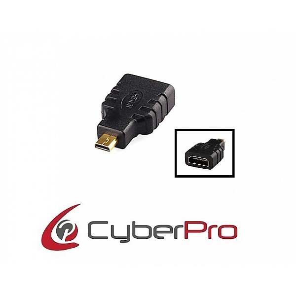 CYBERPRO CP-MCH10 Αντάπτορας micro HDMI male - HDMI v1.4 female