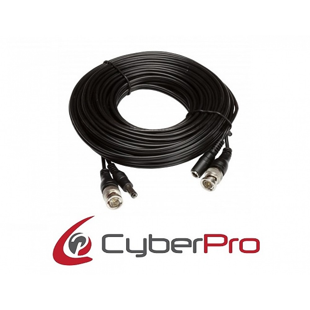 CYBERPRO CP-B100 CCTV CABLE, BNC+DC 10M