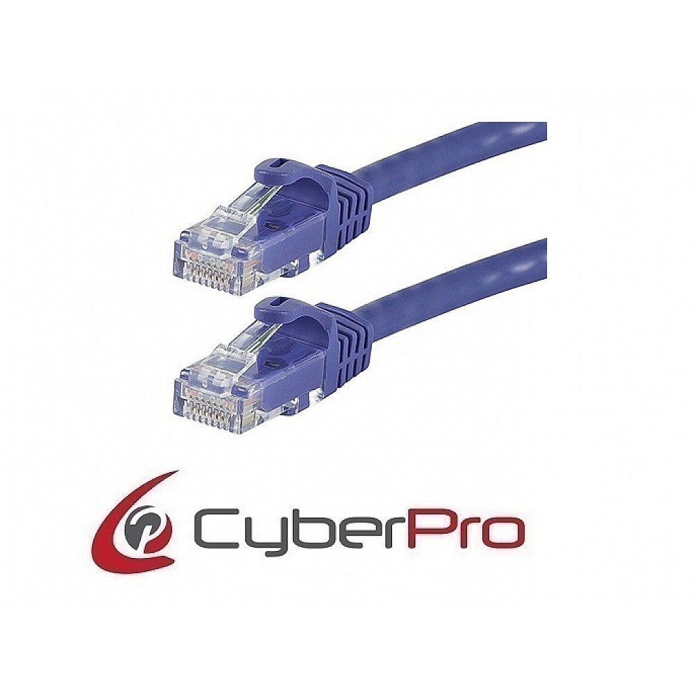 CYBERPRO UTP Cable Cat6 blue 0.5m
