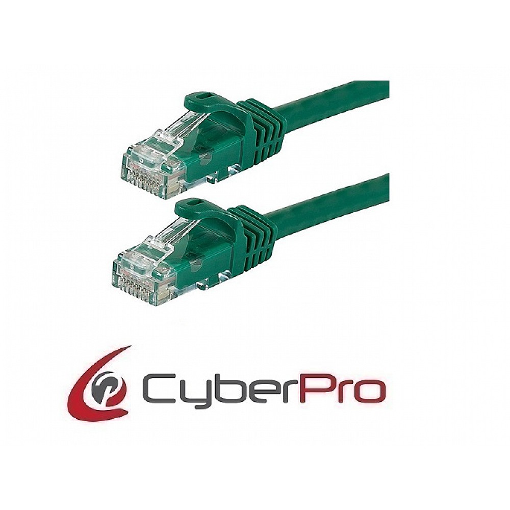 CYBERPRO CP-6C010N Cable UTP Cat6 green 1m