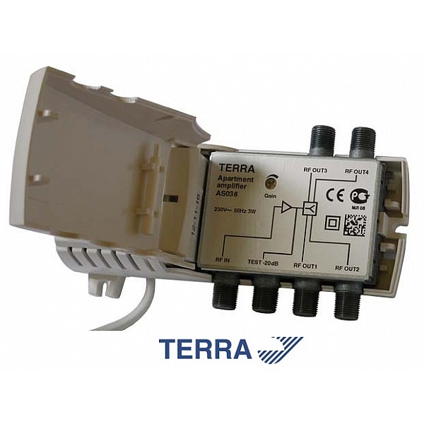 TERRA AS038 Apartment amplifier 4 εξόδων