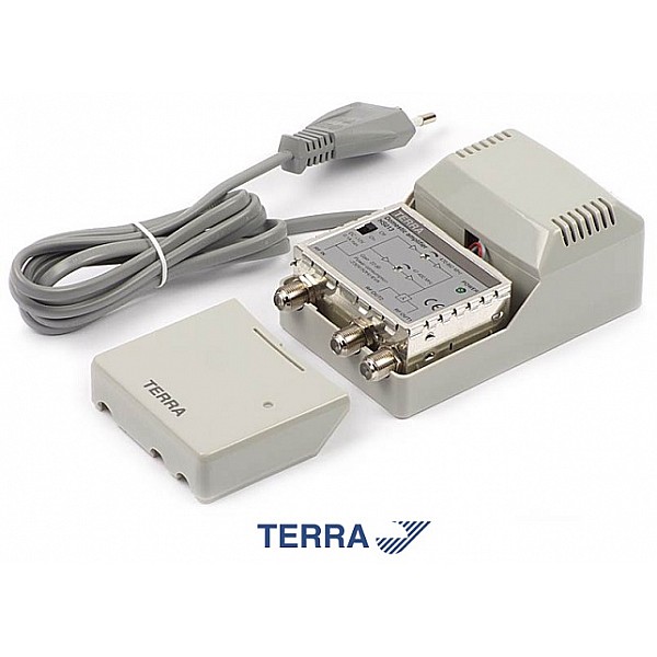 TERRA HS013 Splitband amplifier 22 dB gain, 1 input and 2 outputs