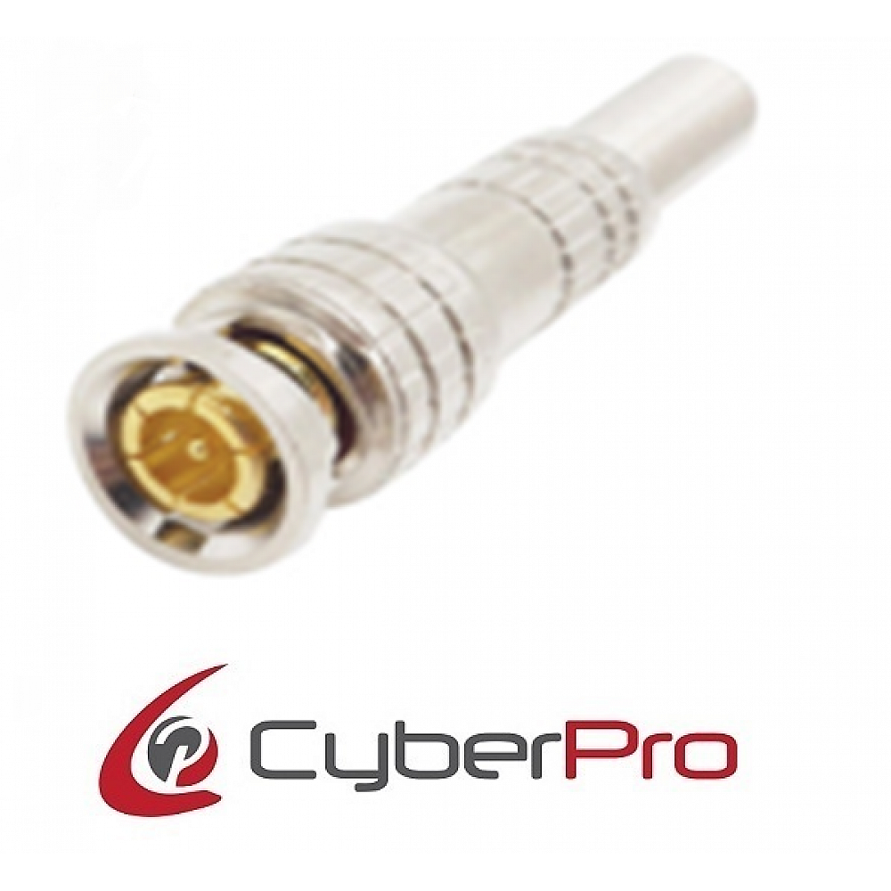 CyberPro BNC CCTV gold tip