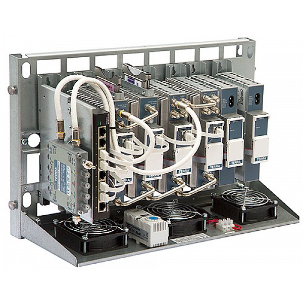 TERRA BD001+CD001 Set of instalation box, capacity 8 modules (Base plate + cover)