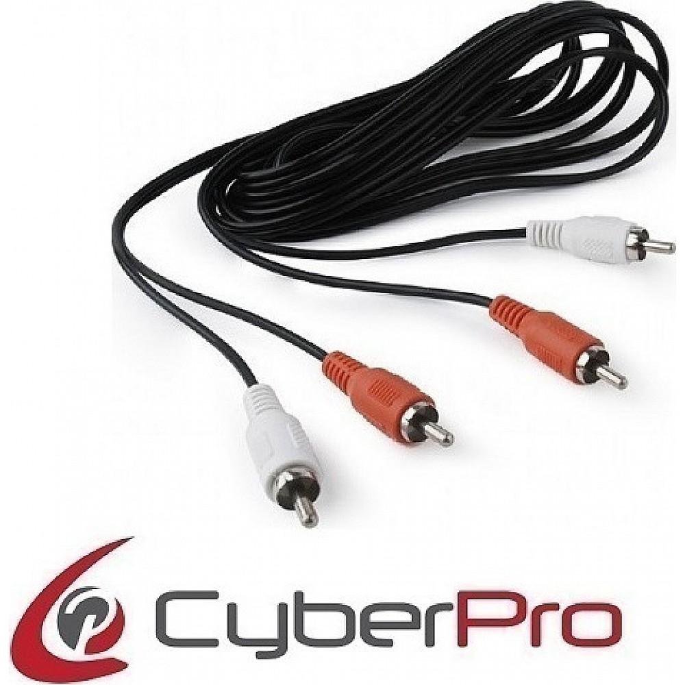 CYBERPRO CP-2R050 CABLE 2 RCA TO 2 RCA, 5M